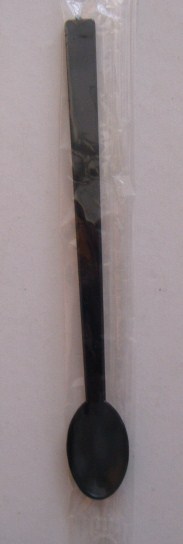 Coffee / Cocktail Spoon - Black - Individually Wrapped