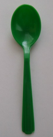 Teaspoon - Heavy Weight - Green - Click Image to Close
