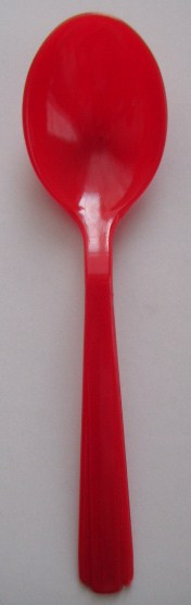 Soup Spoon - Heavy Weight - Red