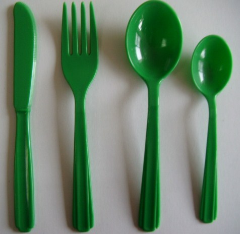 Party Fork - 48 - Green - Click Image to Close